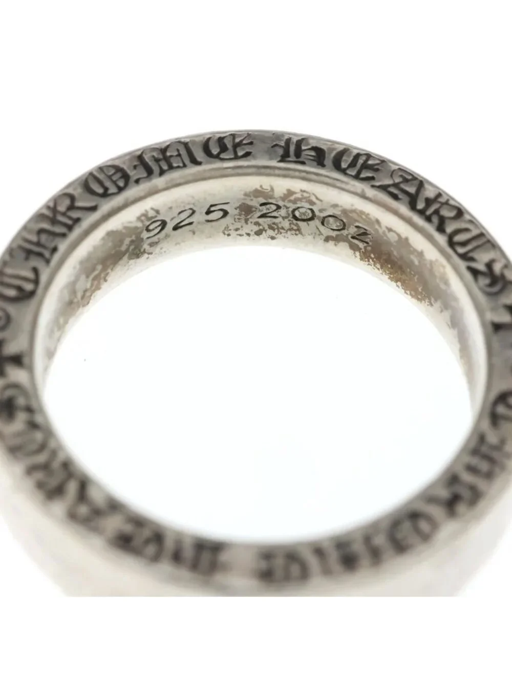 Chrome Hearts Spacer Pln Ring Plain Silver